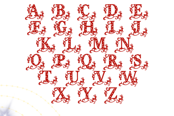 Christmas Deer Font - Preview 1