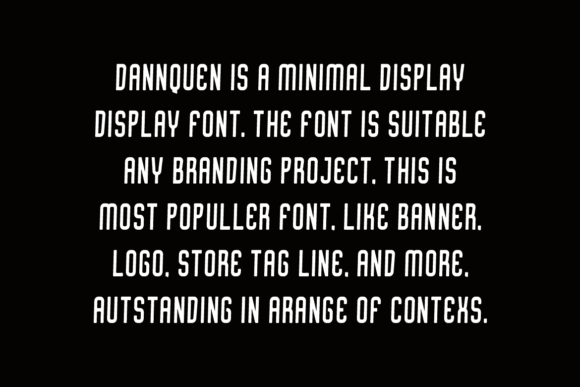 Dannquen Font - Preview 3