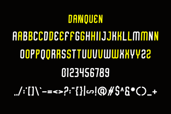 Dannquen Font - Preview 4
