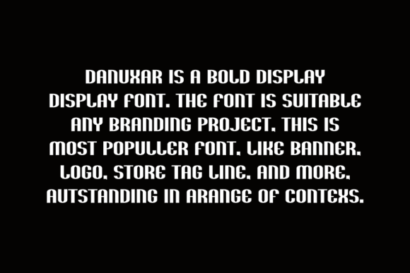 Danuxar Font - Preview 3