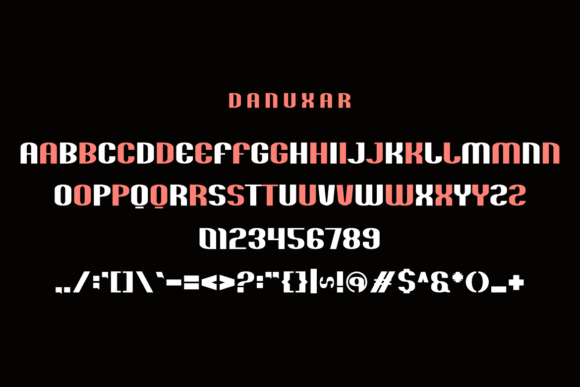 Danuxar Font - Preview 4