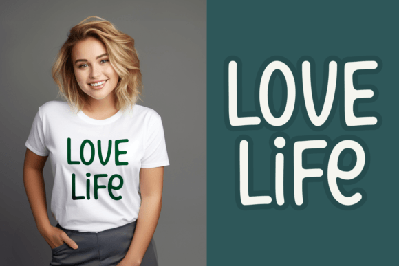Delicate Love Font PNG with transparent background - Preview 2