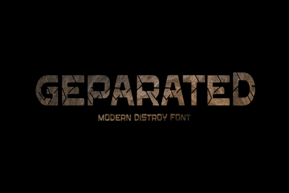 Geparated Font - Preview 3
