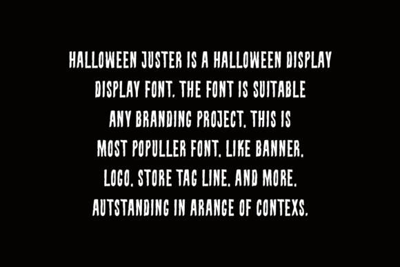 Halloween Juster Font PNG with transparent background - Preview 3