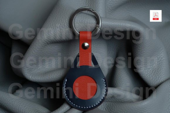 Leather Pattern Airtag, DIY PDF File