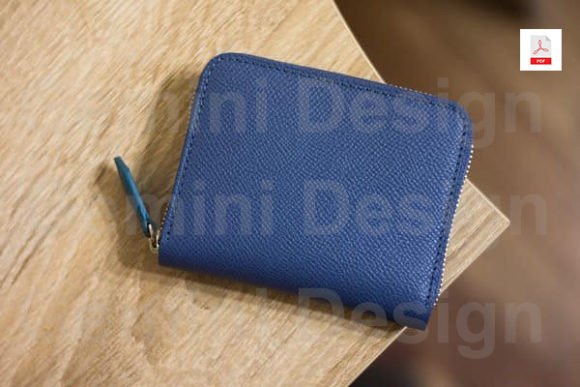 Leather Pattern Small Zip Wallet, PDF