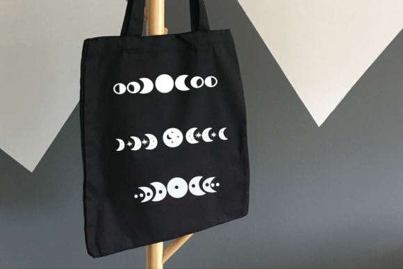 Moon Cycle Font PNG with transparent background - Preview 4