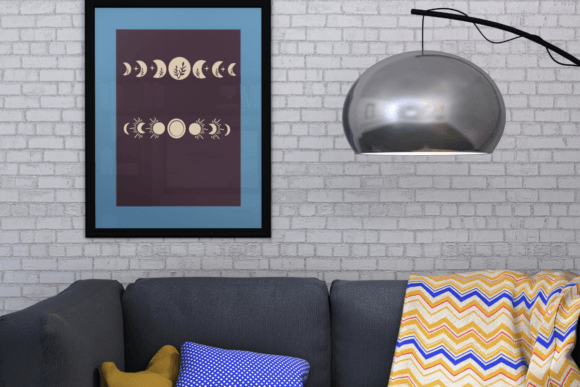Moon Cycle Font PNG with transparent background - Preview 6