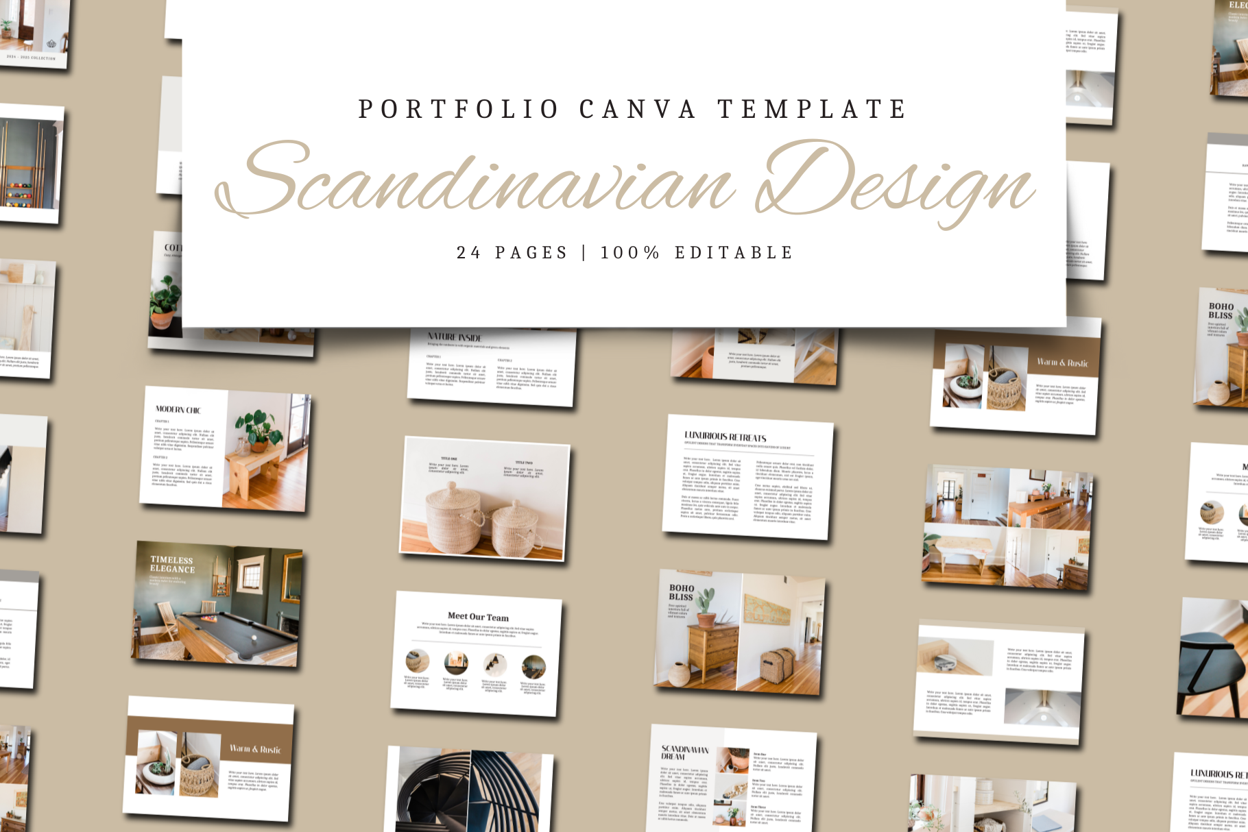 PORTFOLIO CANVA TEMPLATE Graphic by The Little Lily Studio · Creative ...