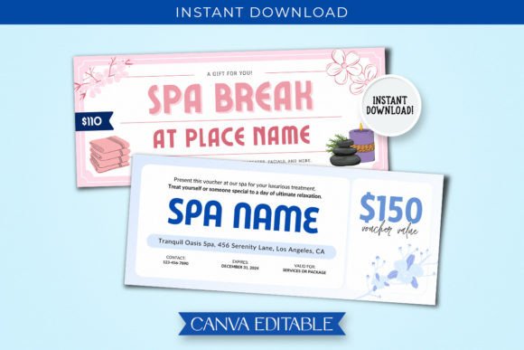 Printable Spa Gift Voucher Template