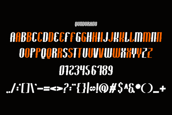 Qundurano Font PNG with transparent background - Preview 4