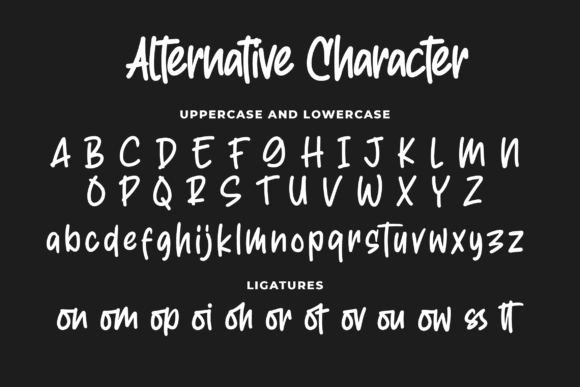 Right Howers Font PNG with transparent background - Preview 2