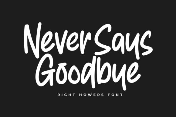 Right Howers Font PNG with transparent background - Preview 5