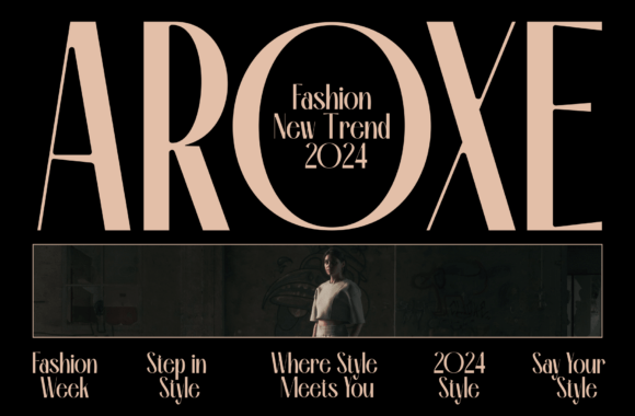 Rioze Font PNG with transparent background - Preview 1