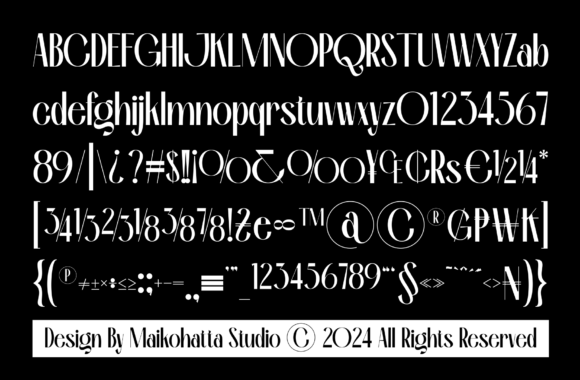 Rioze Font PNG with transparent background - Preview 6