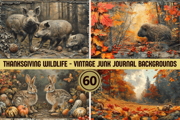 Thanksgiving Wildlife Background Scenes