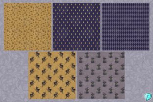 Witch Seamless Digital Pattern Papers Graphic by Emily Designs ...