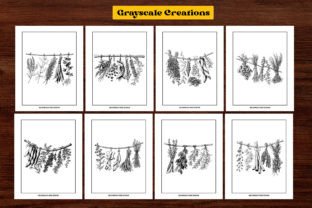 50 Dried Herbs Coloring Page Book Graphic by thegrayscalecreations ...