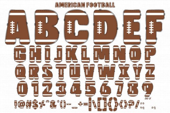 American Football Font - Preview 1