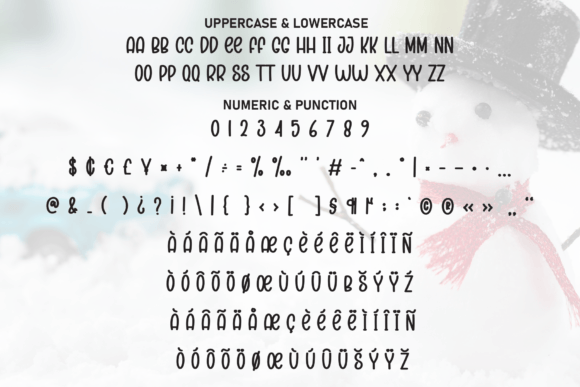 Baby Snowman Font - Preview 6