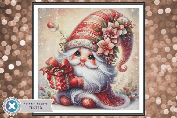 Christmas Gnome Cross Stitch Pattern PDF