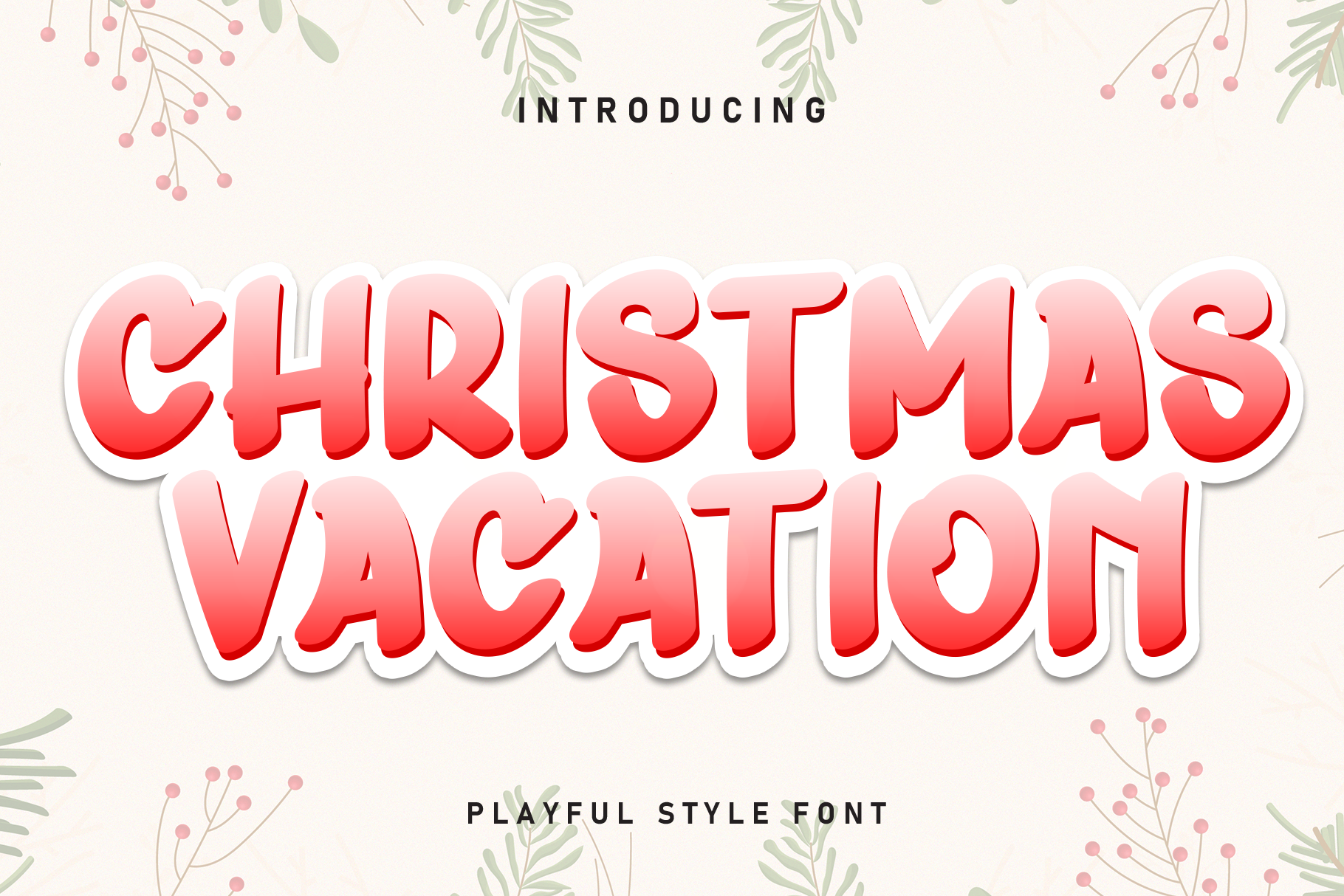 Christmas Vacation Font - photo 1