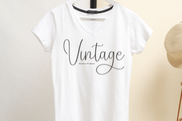 College Retro Font PNG with transparent background - Preview 2
