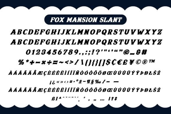Fox Mansion Font - Preview 6