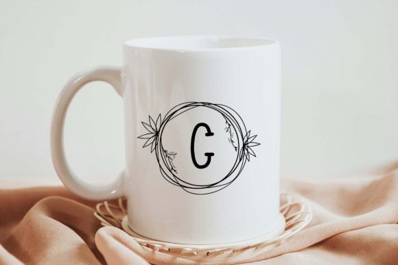 Gloria Monogram Font PNG with transparent background - Preview 2