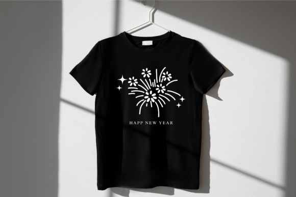 New Year Fireworks Font PNG with transparent background - Preview 5