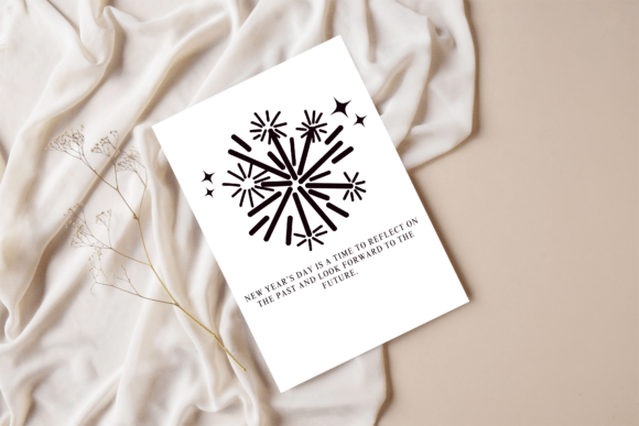 New Year Fireworks Font PNG with transparent background - Preview 6