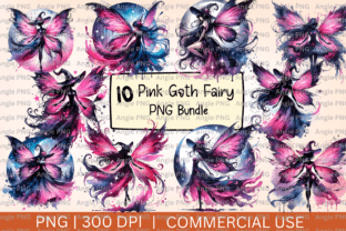 Pink Gothic Fairies PNG Graphic by angela39503 · Creative Fabrica
