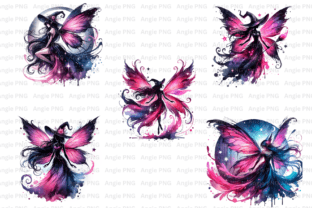 Pink Gothic Fairies PNG Graphic by angela39503 · Creative Fabrica