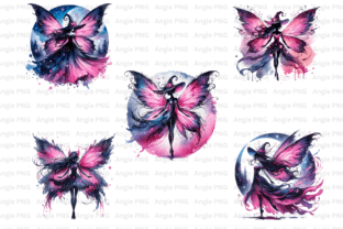 Pink Gothic Fairies PNG Graphic by angela39503 · Creative Fabrica