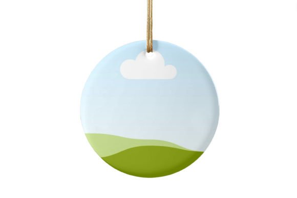 Round Ornament Mockup Canva
