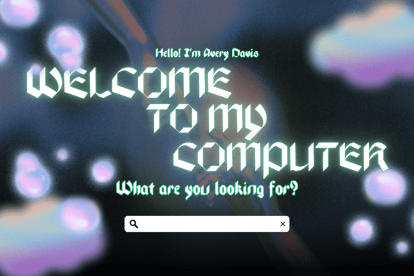 Silver Cosmos Font PNG with transparent background - Preview 3