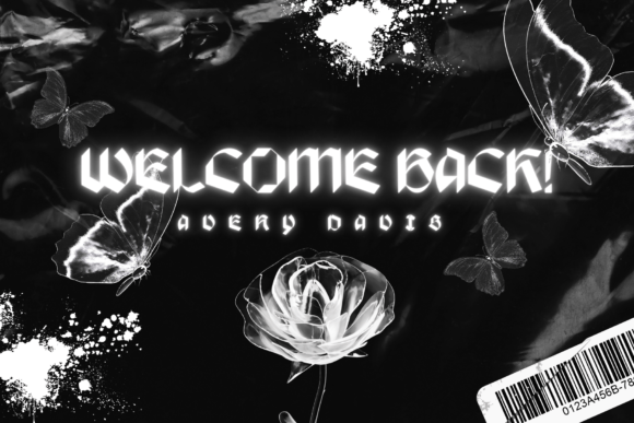 Silver Cosmos Font PNG with transparent background - Preview 6