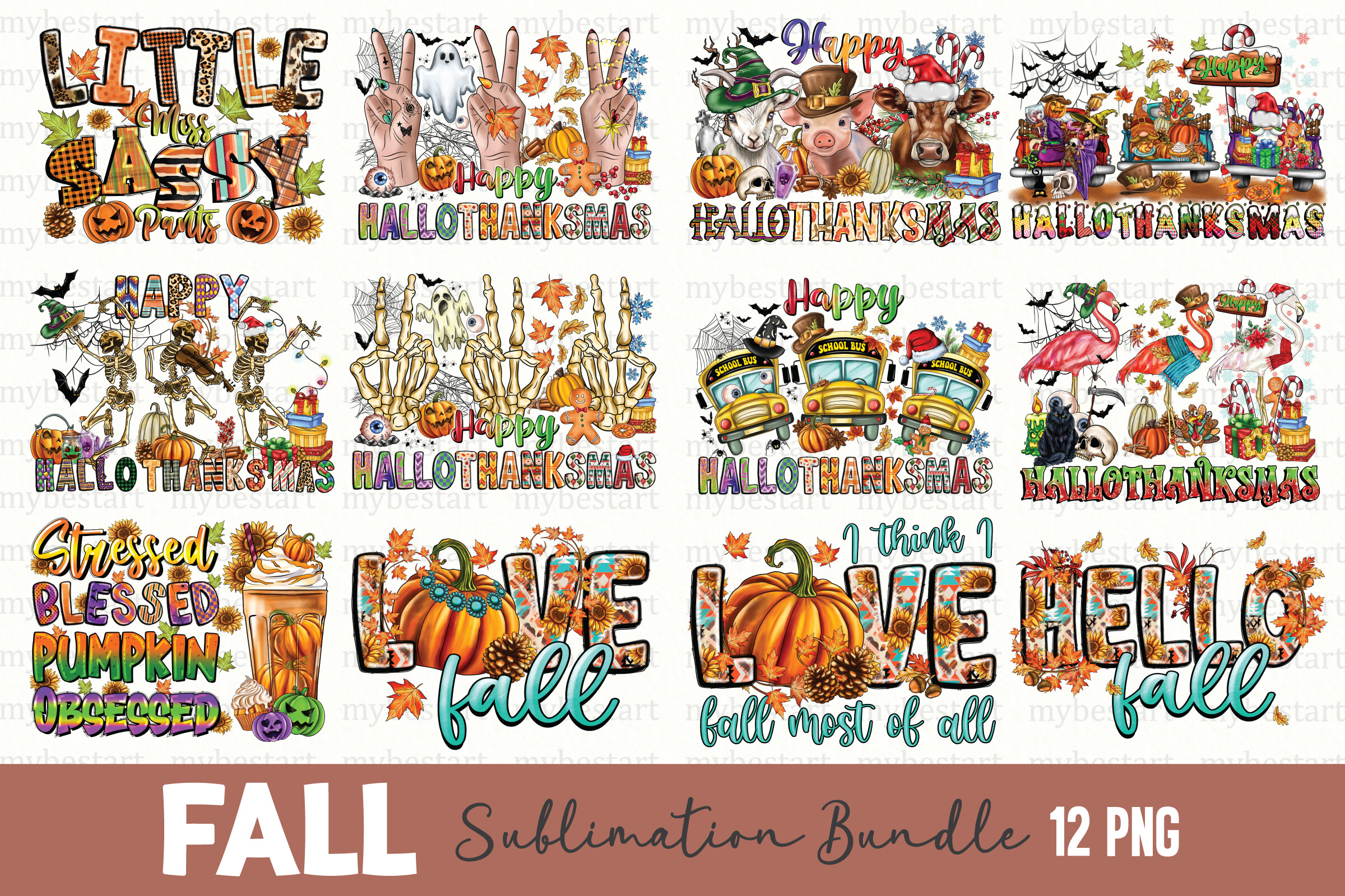 Fall Sublimation Bundle Graphic by MyBestArt · Creative Fabrica