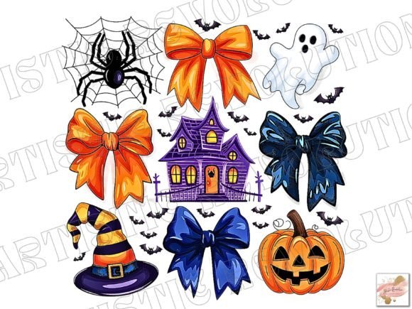 Halloween Coquette PNG Pumpkin Ghost Png