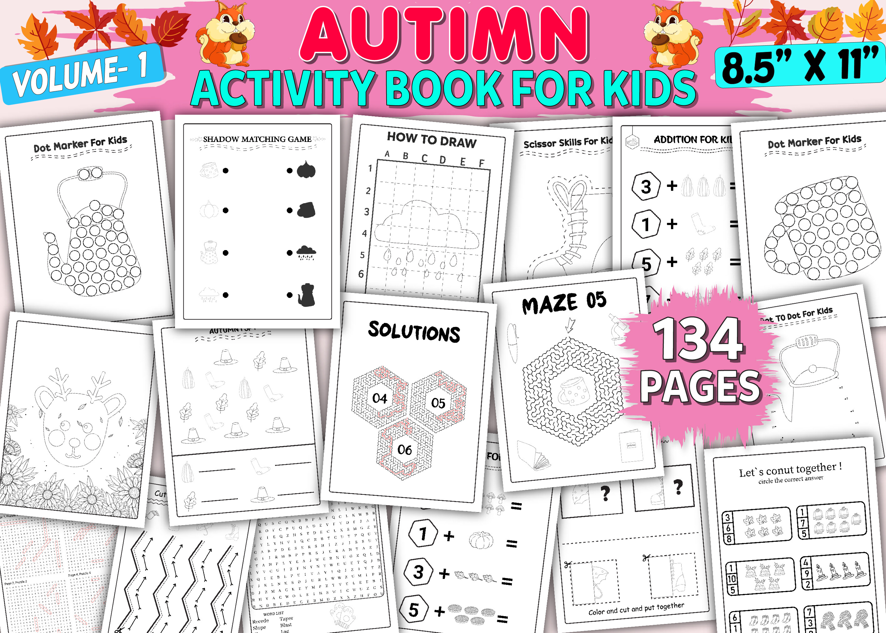 Autumn Activity Pages for Kids