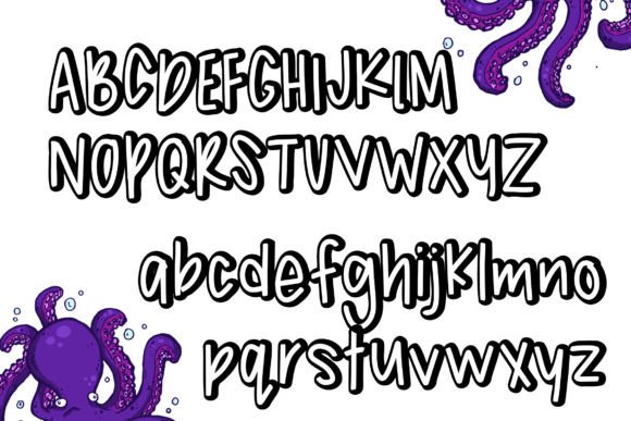 Awkward Octo Font - Preview 1