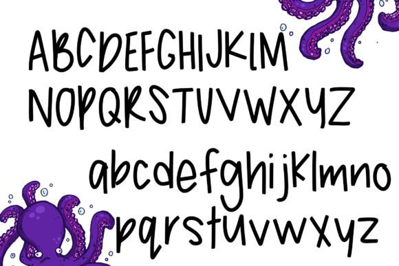 Awkward Octo Font - Preview 2