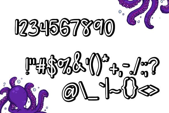 Awkward Octo Font - Preview 3