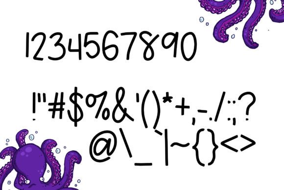 Awkward Octo Font - Preview 4
