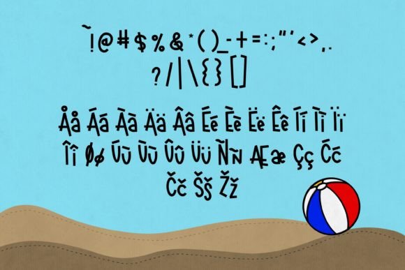 Beachball Font - Preview 2