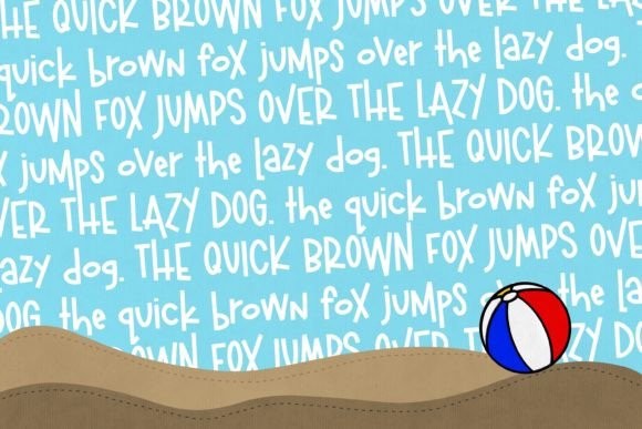 Beachball Font - Preview 3