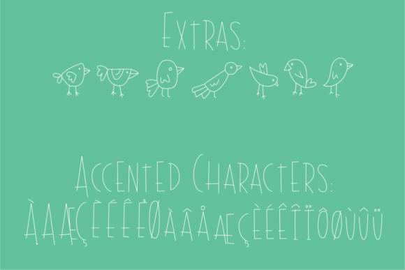 Bird Feathers Font - Preview 1