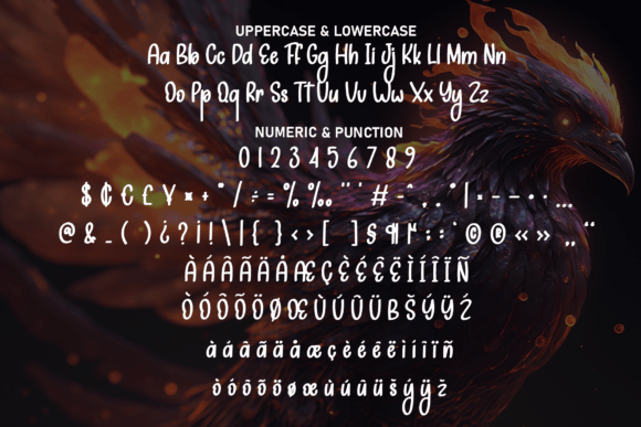 Bird Fire Font - Preview 6