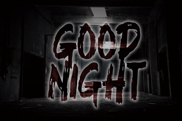 Black Scary Font PNG with transparent background - Preview 4