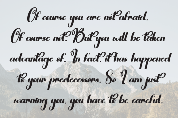 Calligraphy Font - Preview 5